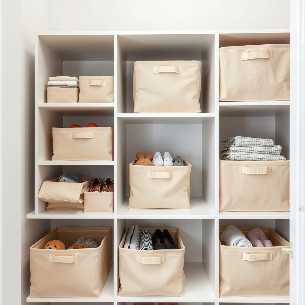 storage cubes in action