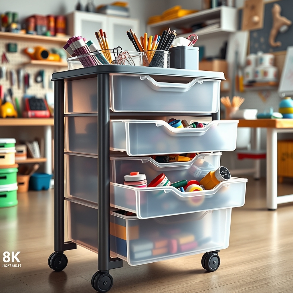 storage cart in action