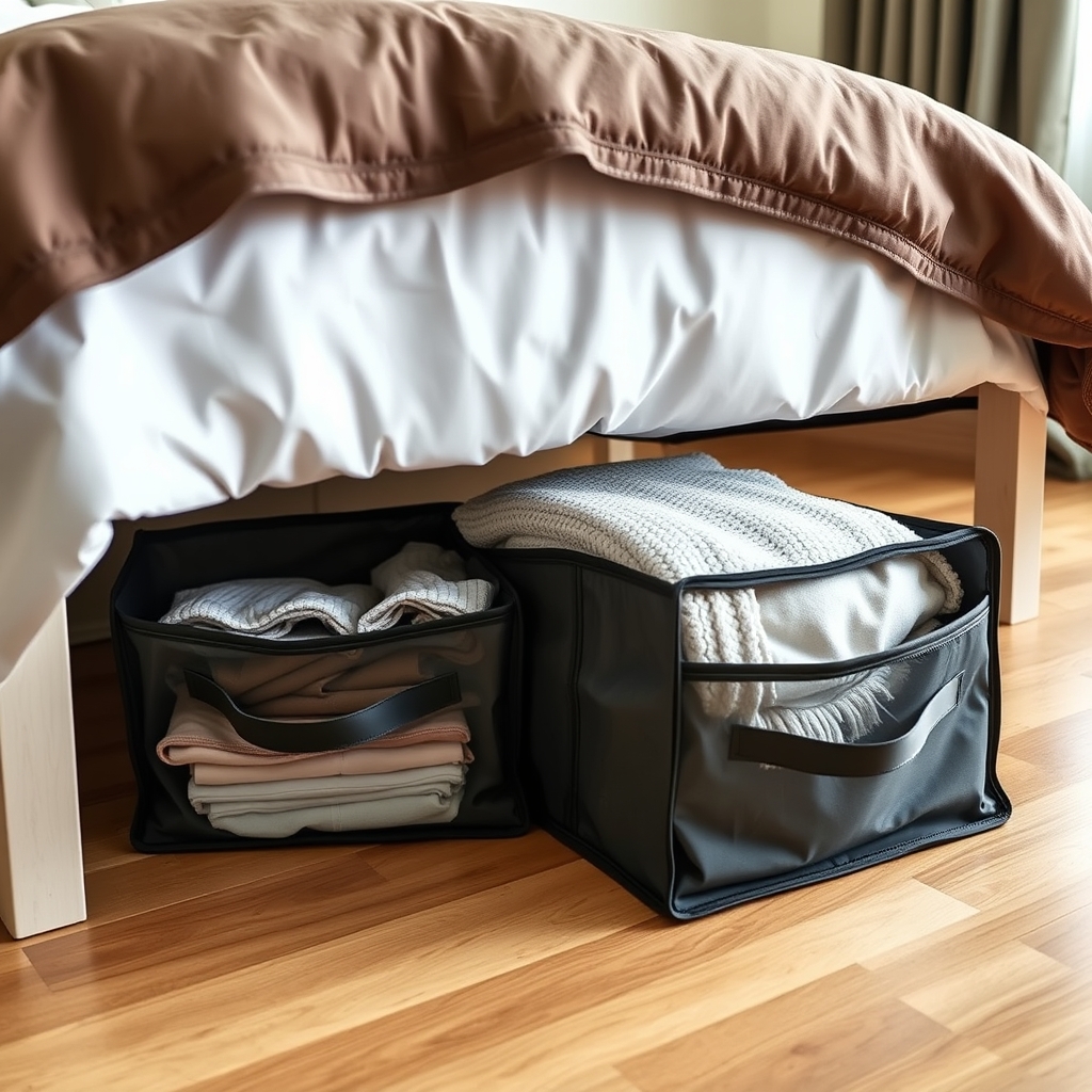 underbed storage in action