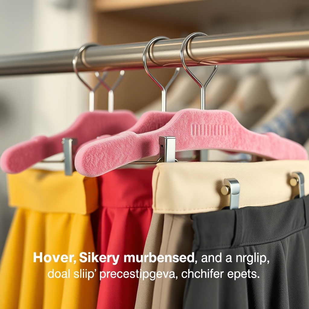 skirt hangers in action